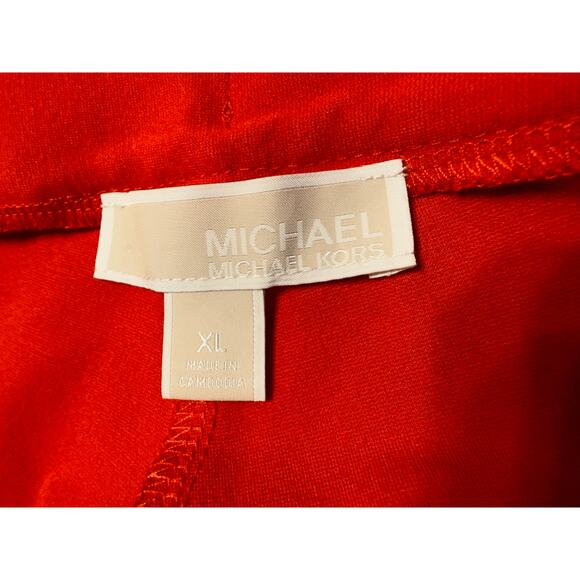 Michael Kors Red Pull-On Stretch Pants – Women’s Size XL / 14–16 - Picture 3 of 8